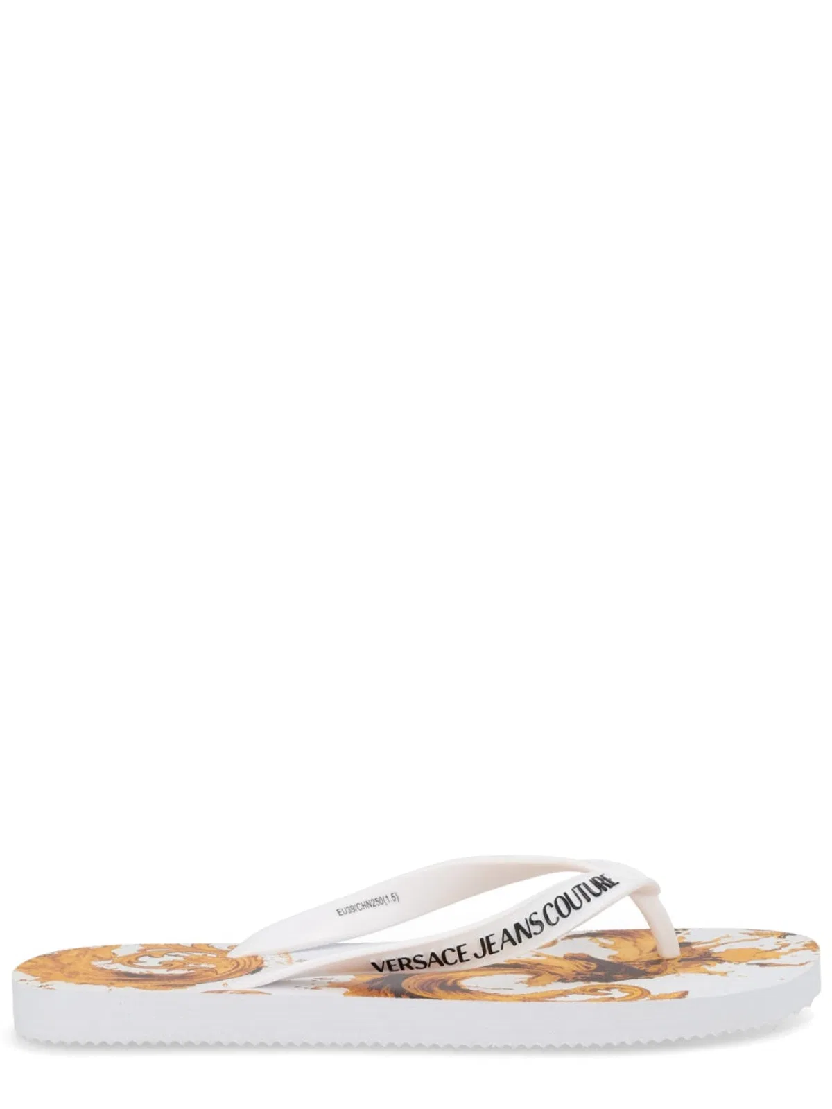Versace Jeans Couture Thong Sandal With Logo