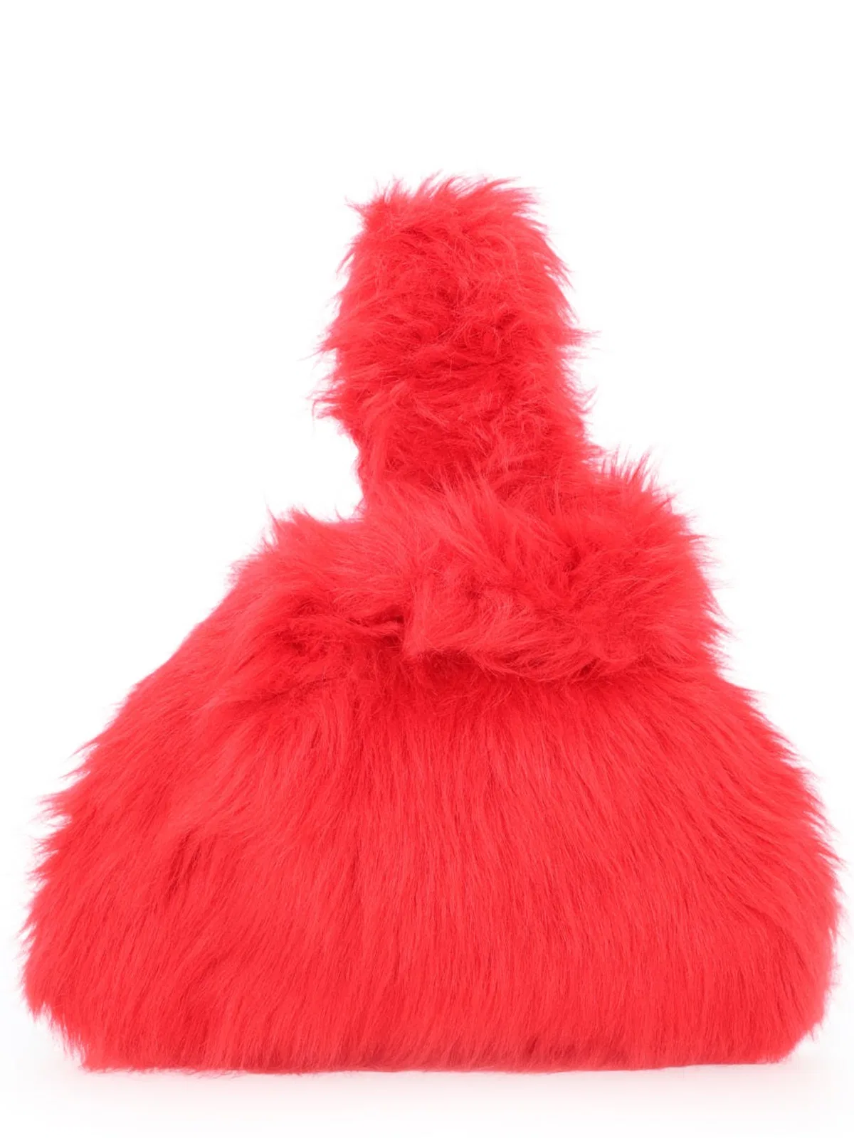 MSGM Red Modacrylic Handbag