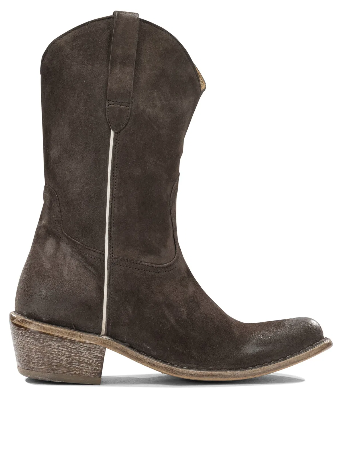 Moma Brown Leather Boots