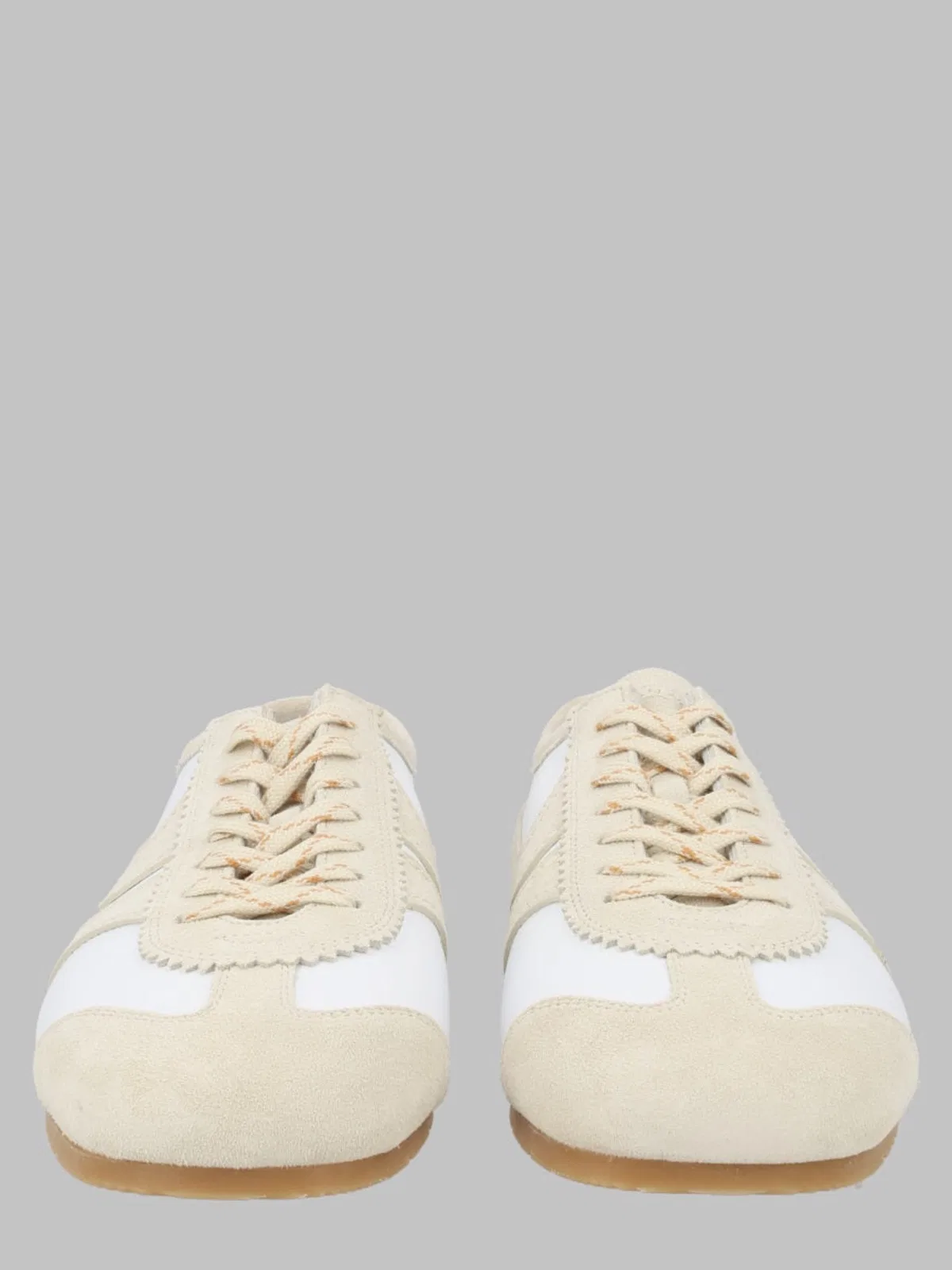 Dries Van Noten Sneaker In Pelle Con Dettagli In Suede