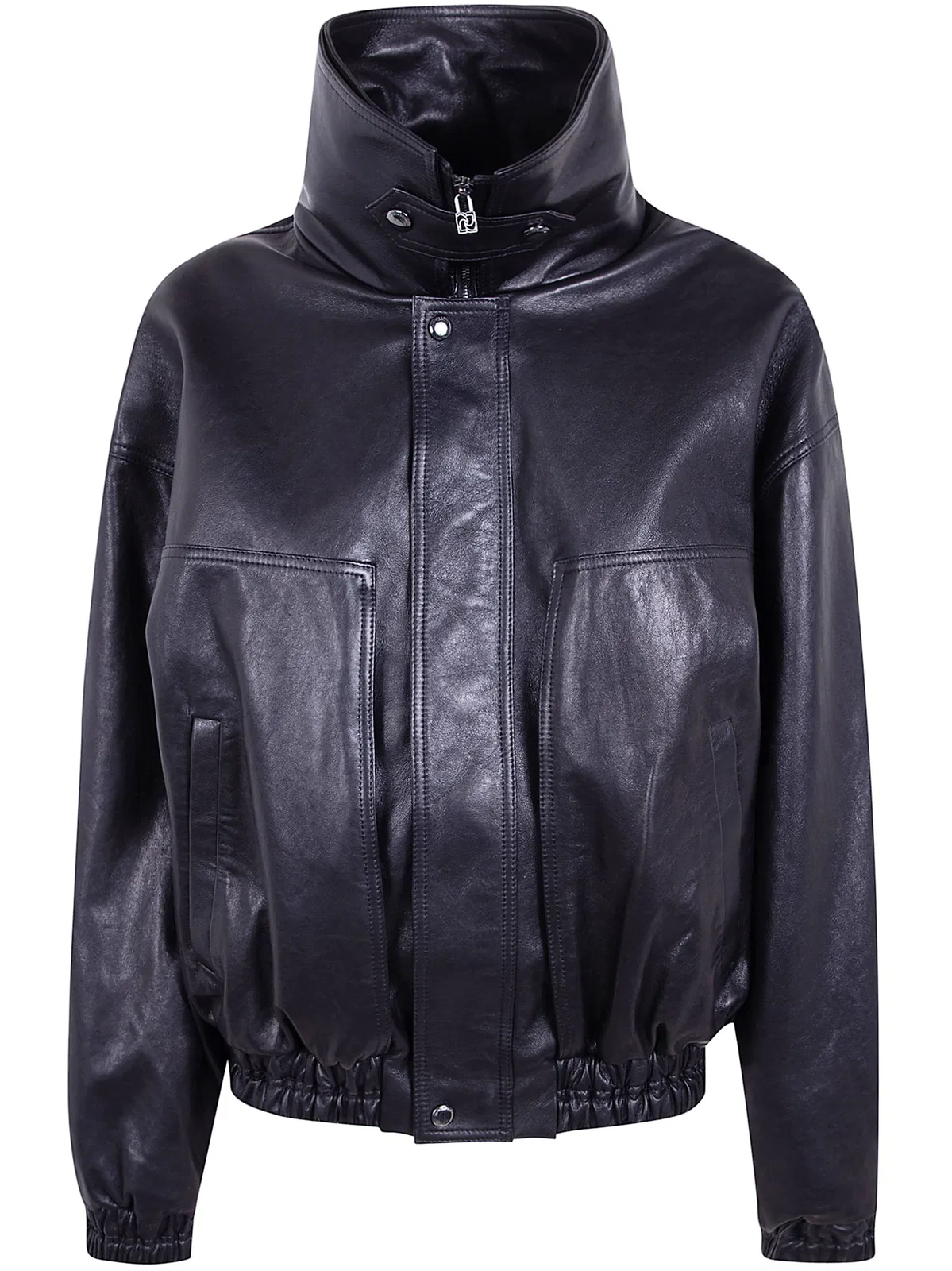 Magda Butrym Leather Aviator Jacket