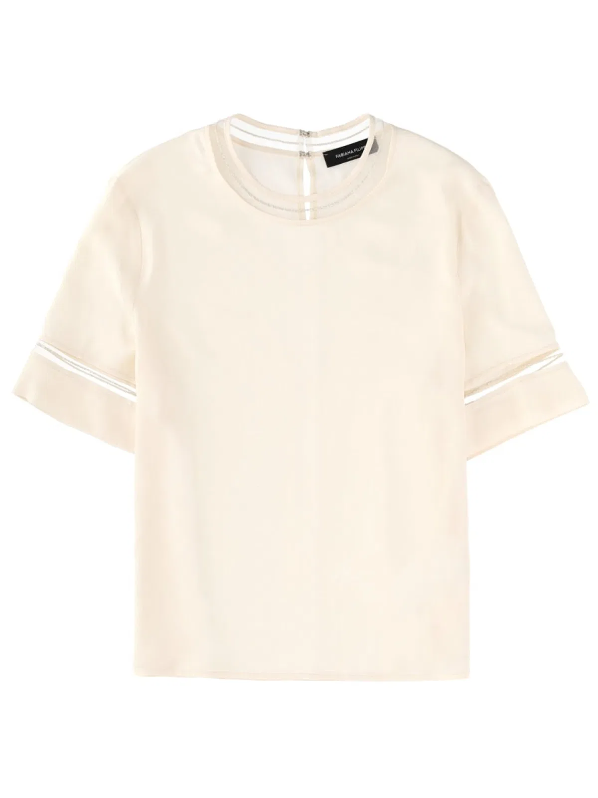 Fabiana Filippi T-Shirt With Transparent Details