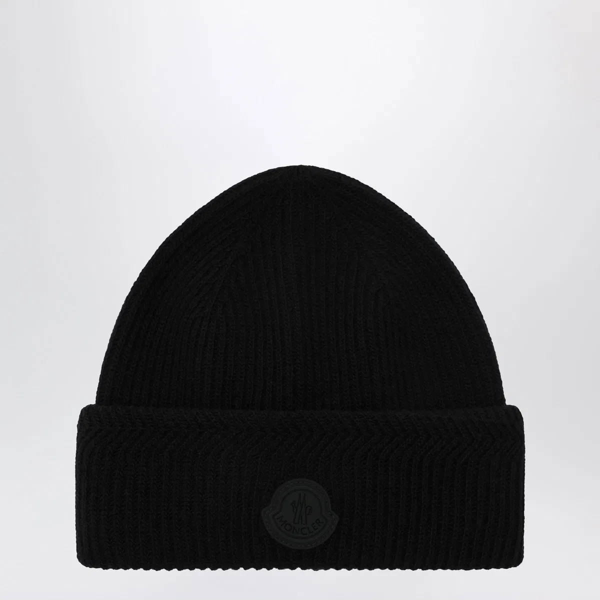 Moncler Black Wool And Cashmere Beanie