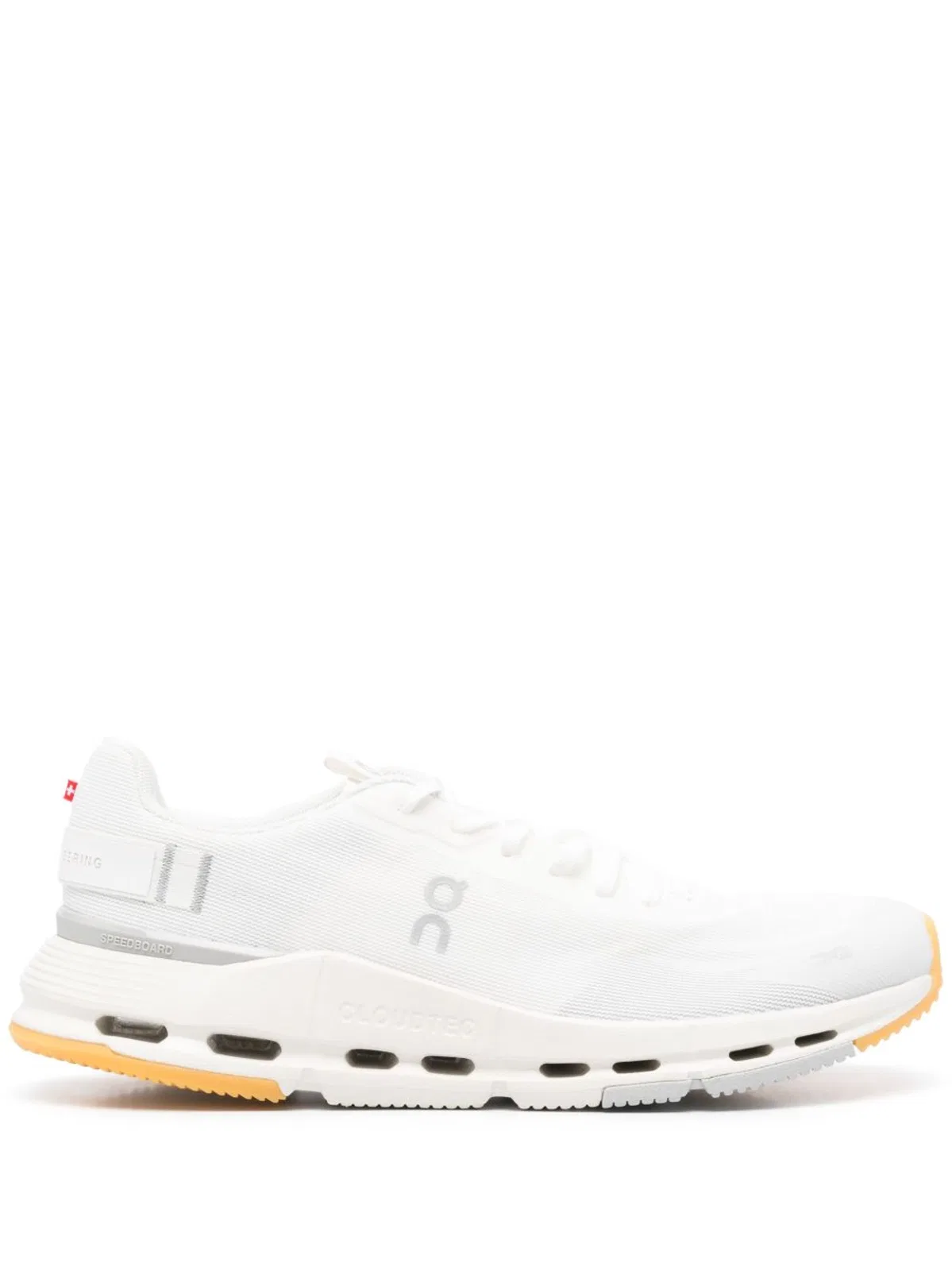 On Running White Fabric Cloudnova Form 2 Sneakers
