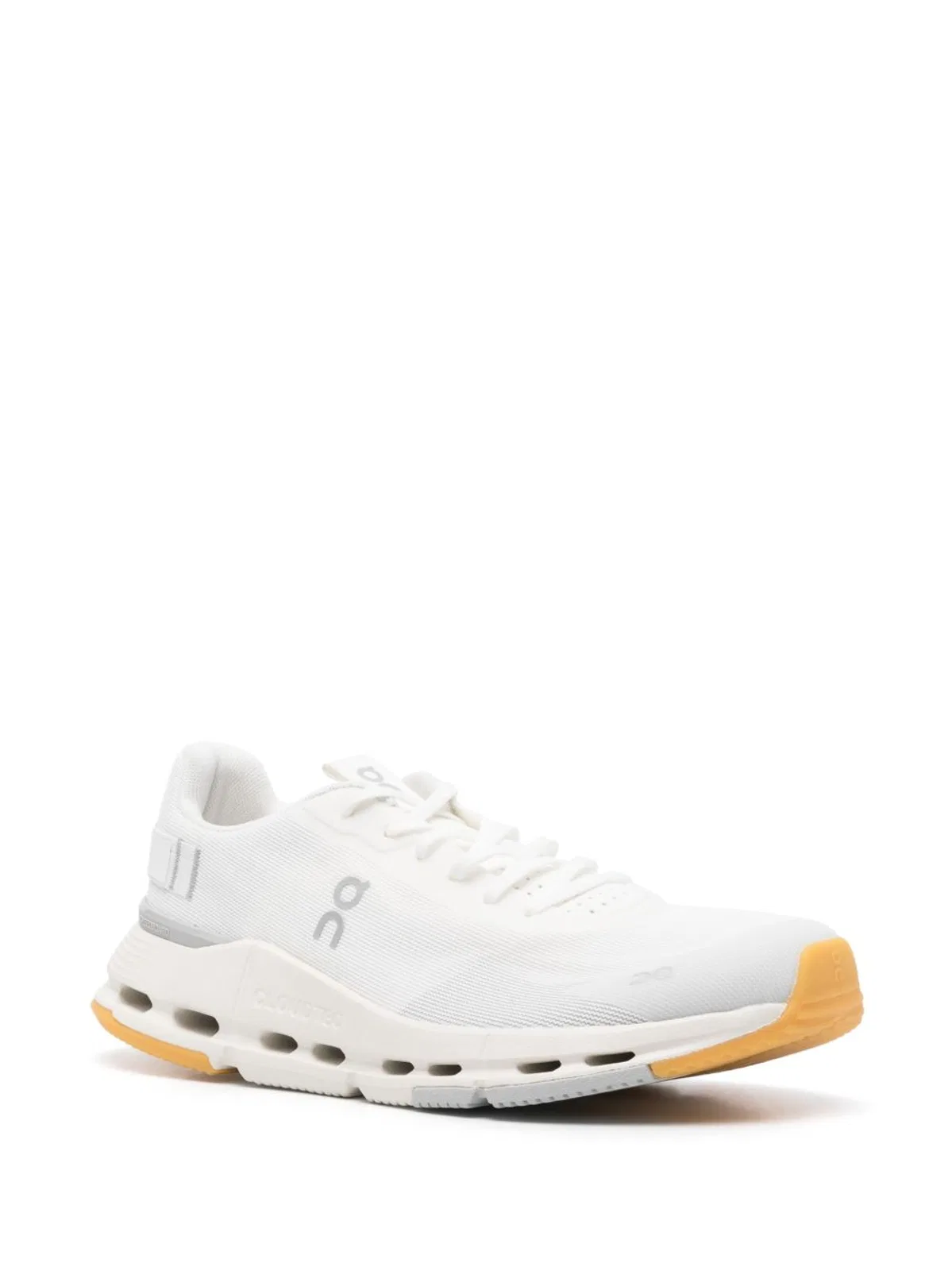 On Running White Fabric Cloudnova Form 2 Sneakers