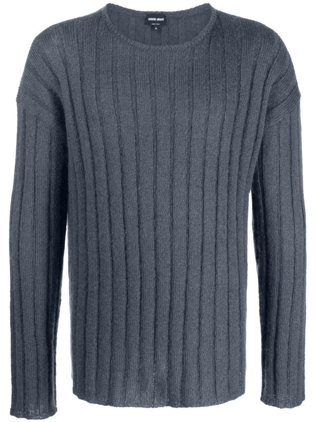 Giorgio Armani Blue Wool Polyamide Round Neck
