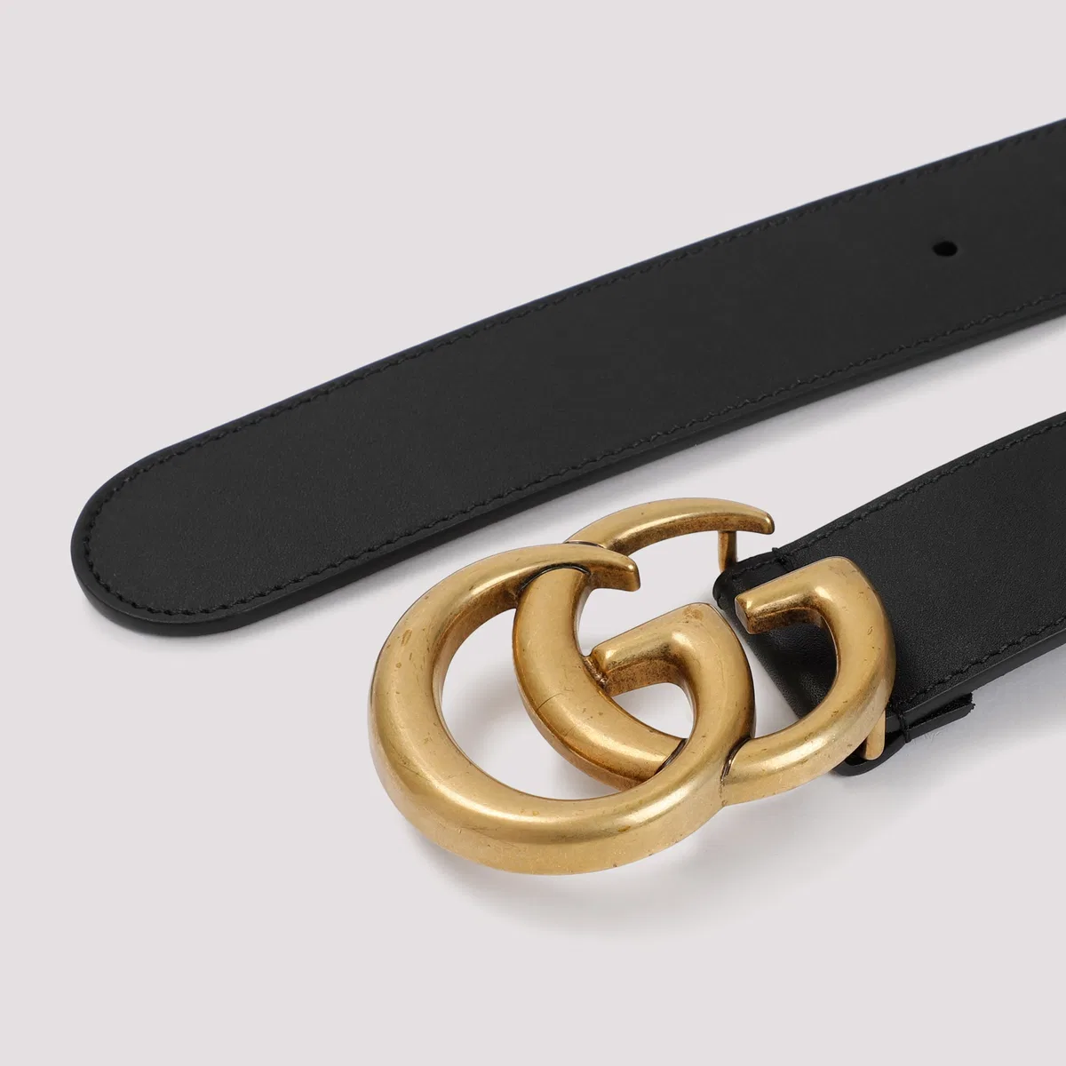 Gucci Leather Belt With Double G