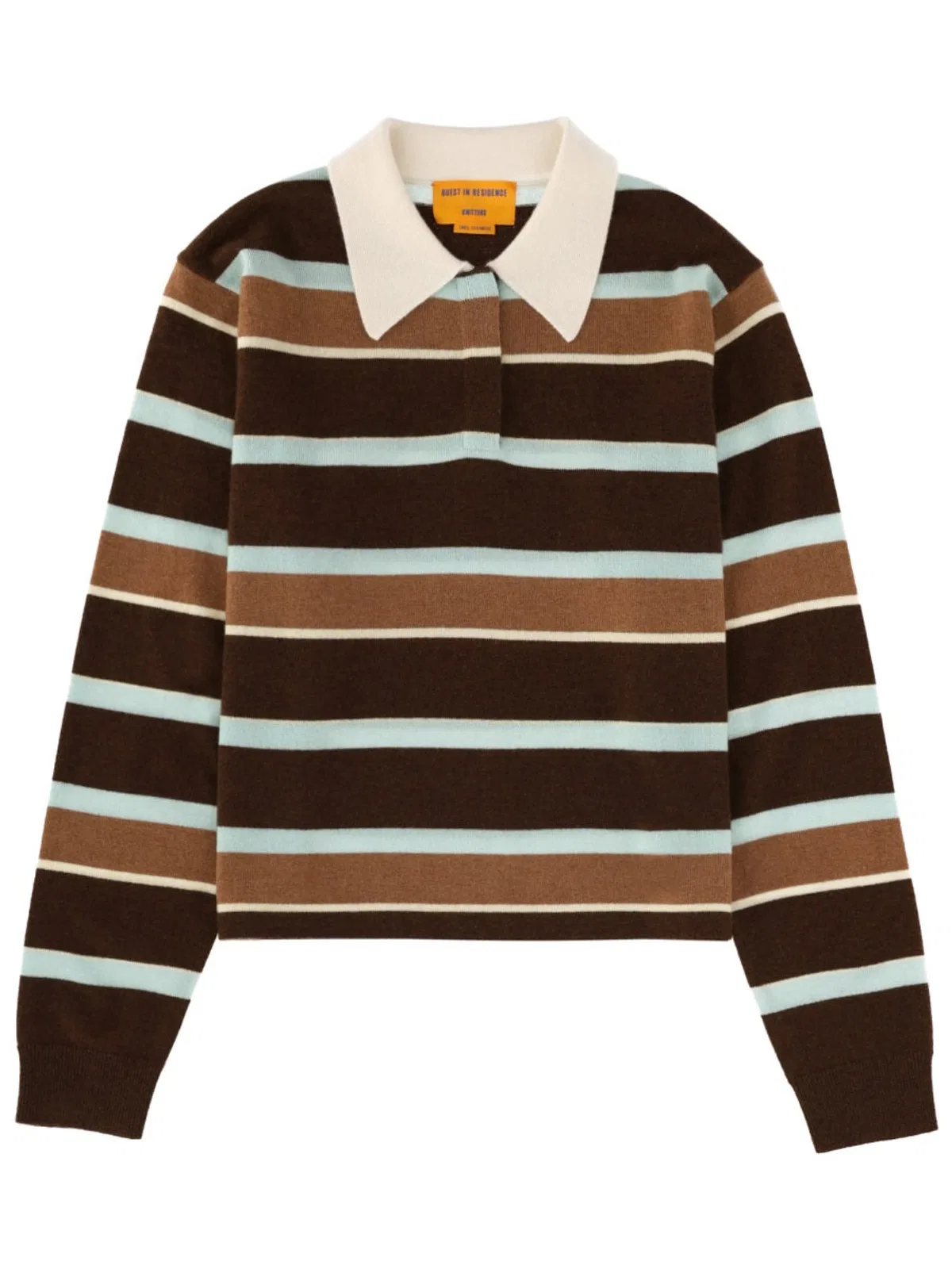 Guest In Residence "Cropped Stripe Rugby" Polo Shirt