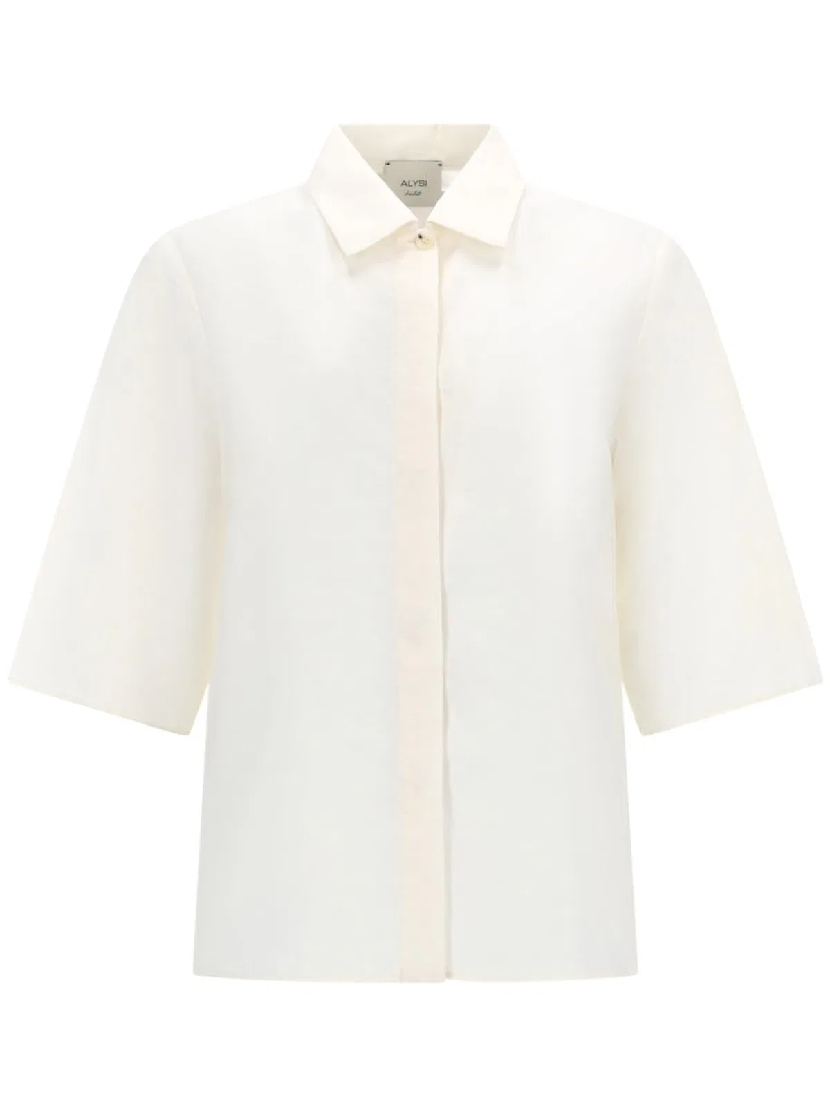 Alysi Silk Cropped Shirt