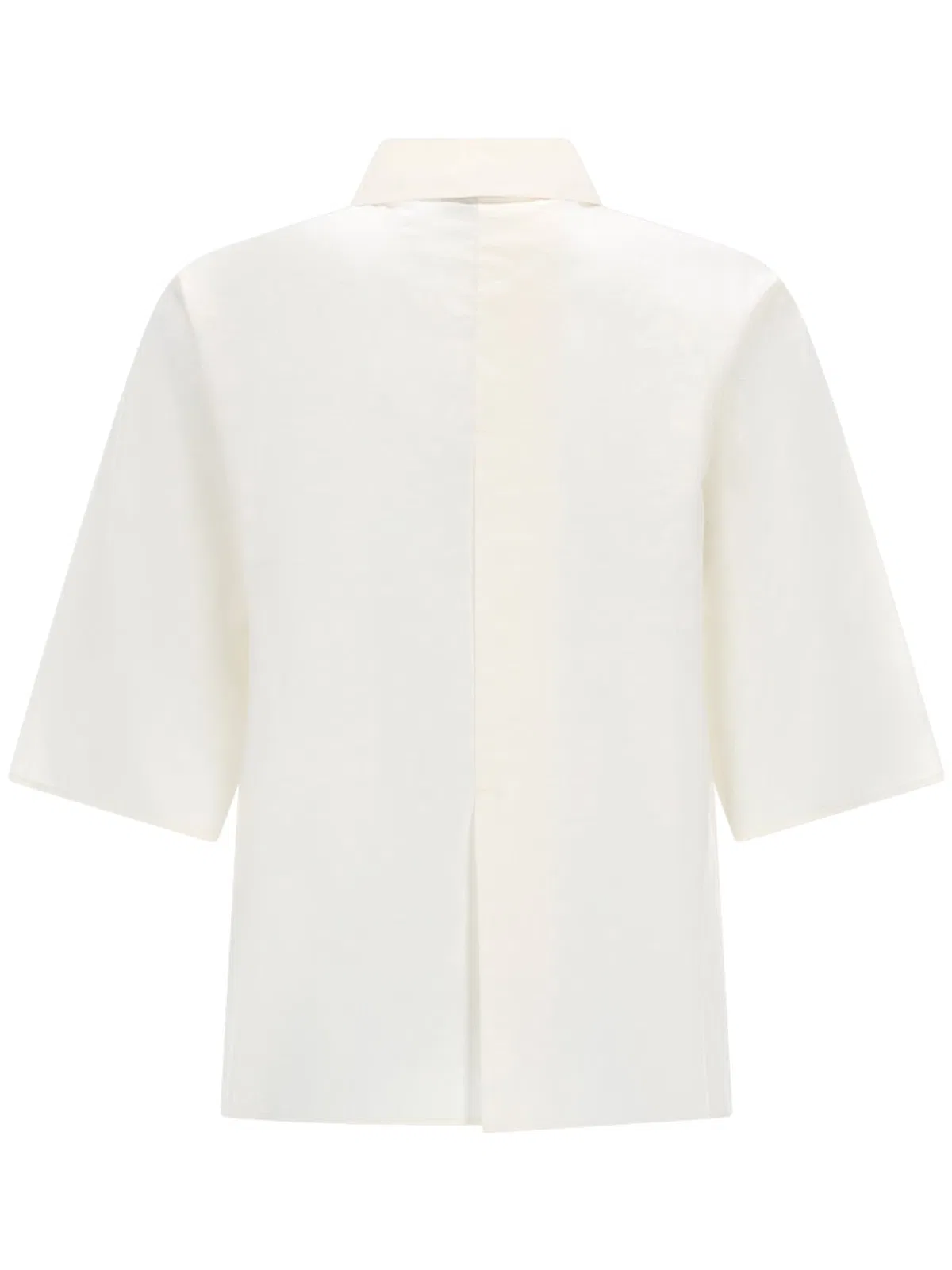 Alysi Silk Cropped Shirt
