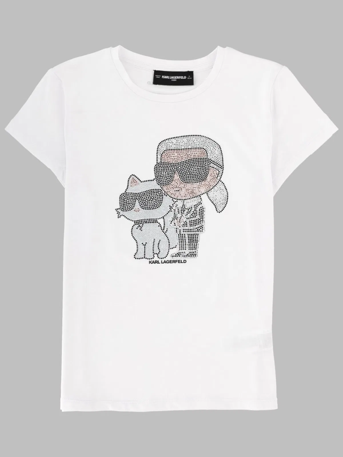 Karl Lagerfeld T-Shirt Con Stampa Glitter
