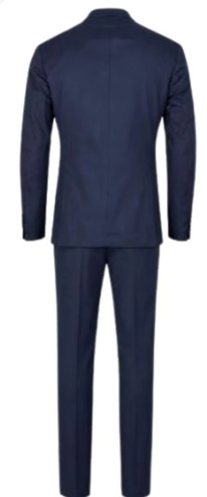 Manuel RITZ Navy Blue Notched Lapels Dresses