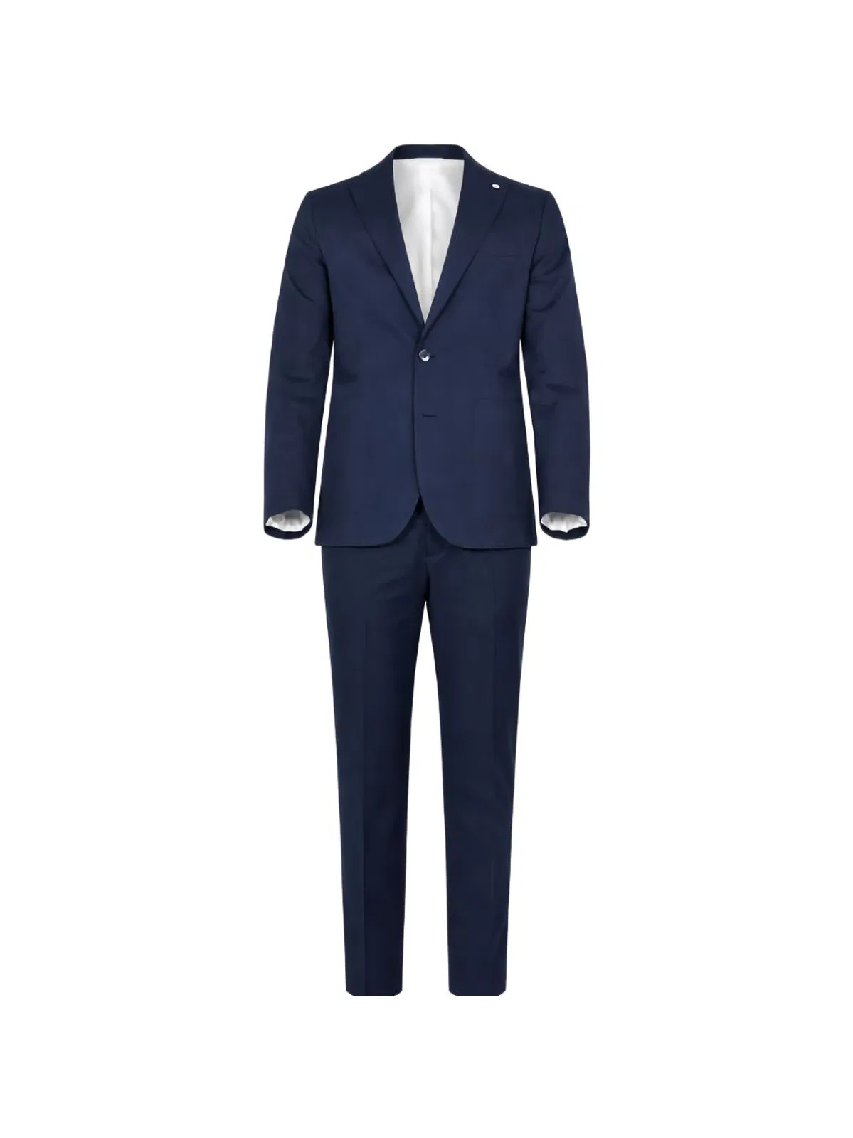 Manuel RITZ Navy Blue Notched Lapels Dresses