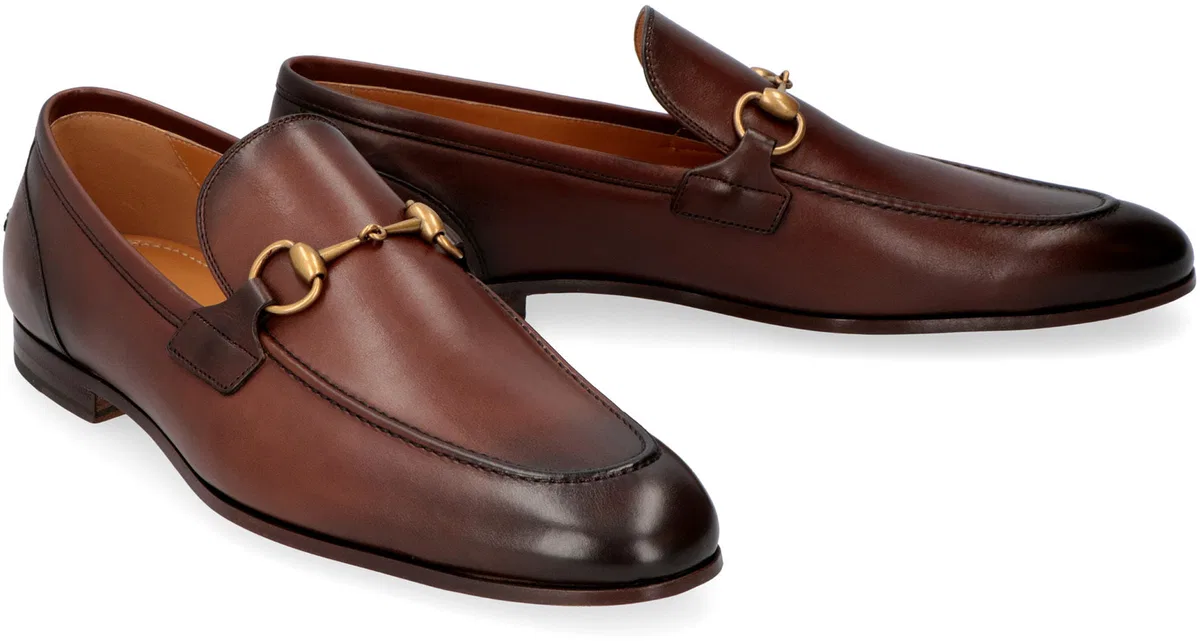 Gucci Two-Tone Leather Loafers