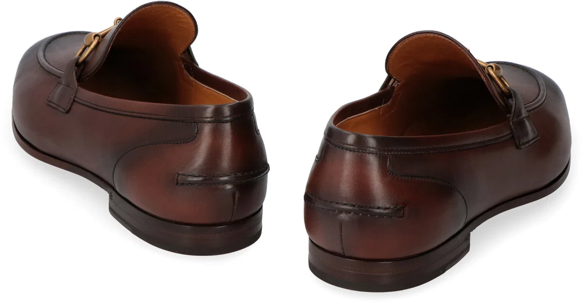 Gucci Two-Tone Leather Loafers