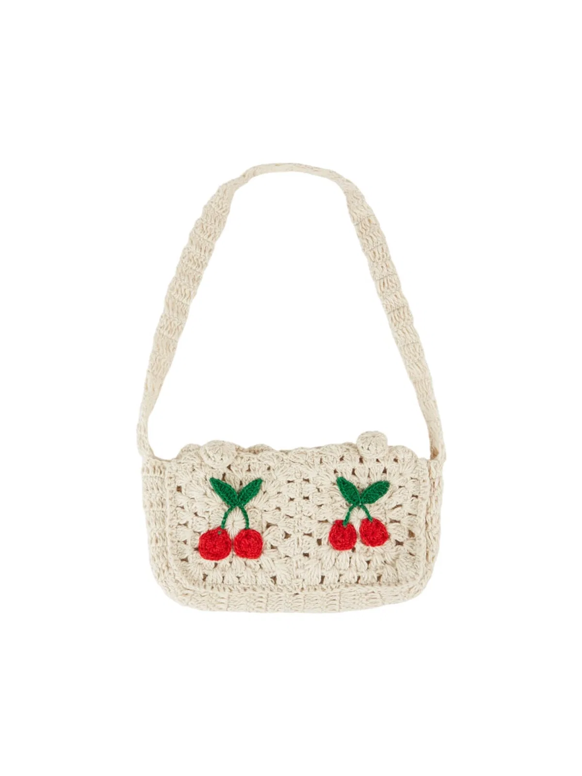 Emile IDA Emile & Ida Borsa Crochet Con Ciliegie