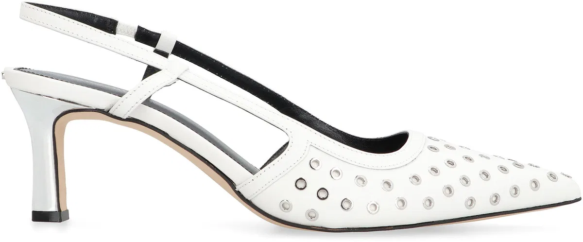 Michael Michael Kors Alora Leather Slingback Pumps