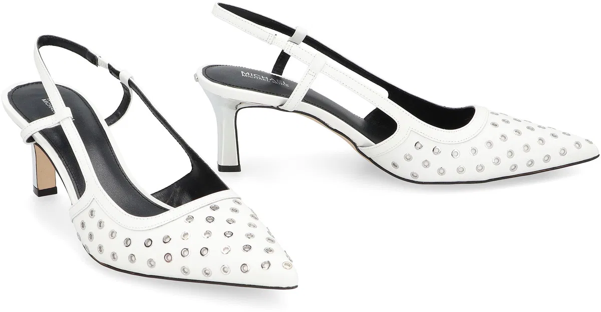 Michael Michael Kors Alora Leather Slingback Pumps