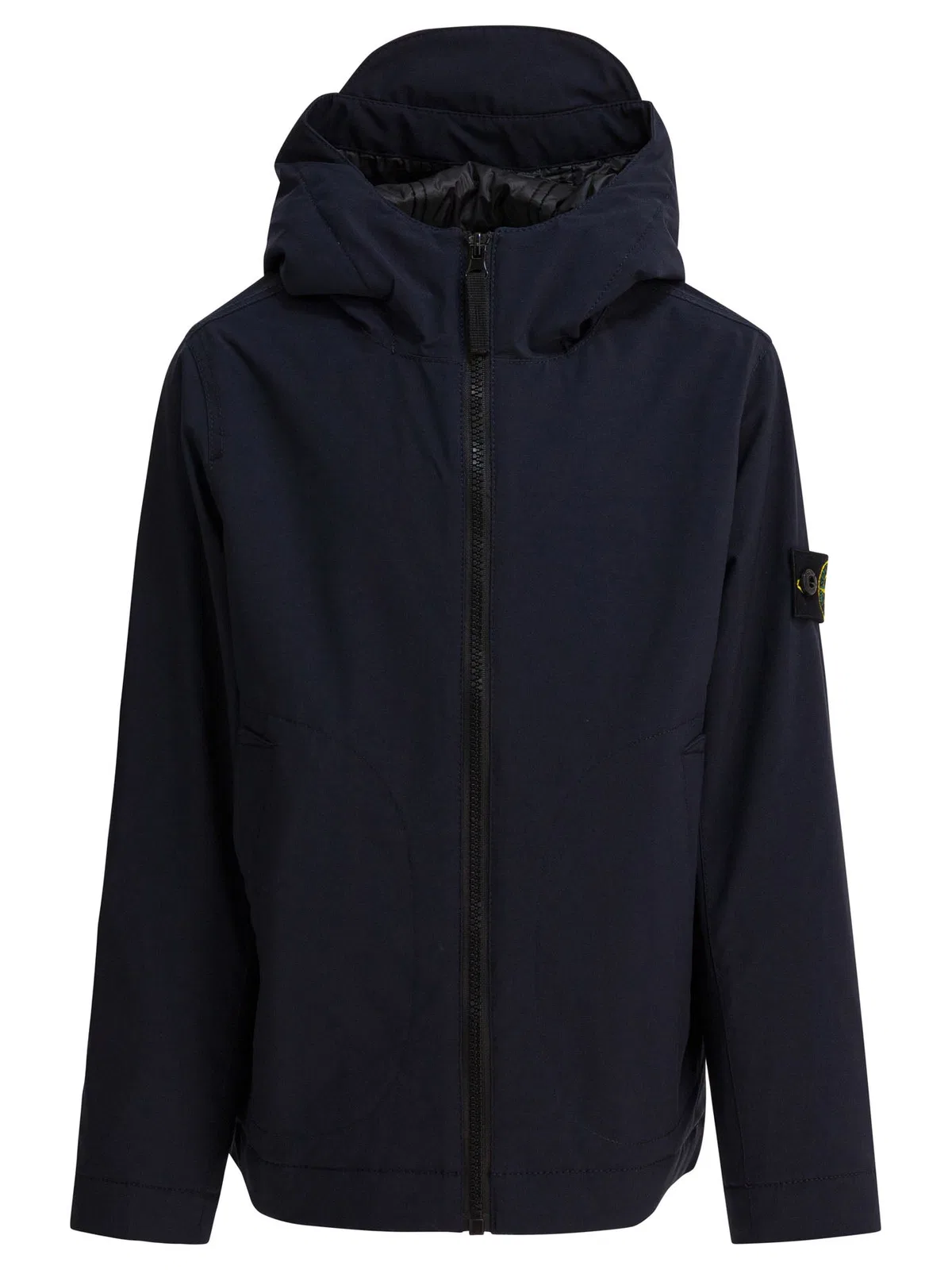Stone Island Kids Blue Polyester Elastan Jacket