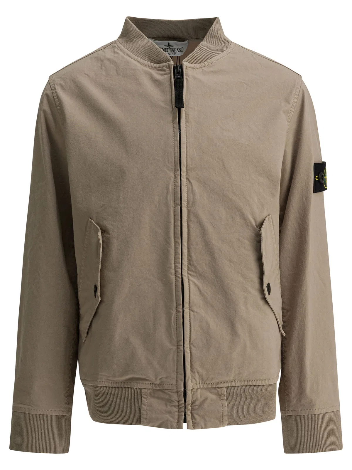 Stone Island Kids Beige Cotton Elastane Jacket