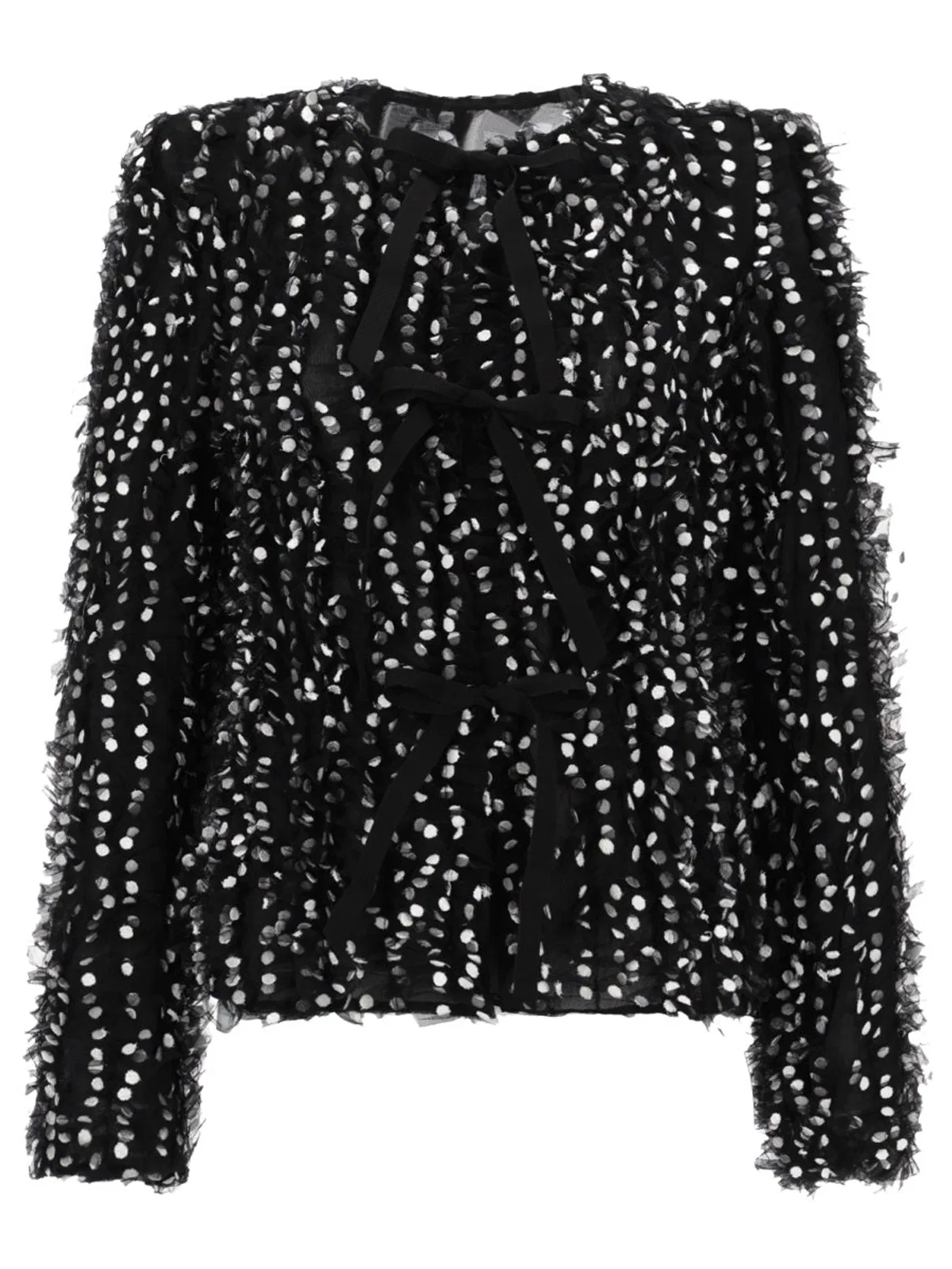 Nina Ricci Polka Dot Embroidered Jacket