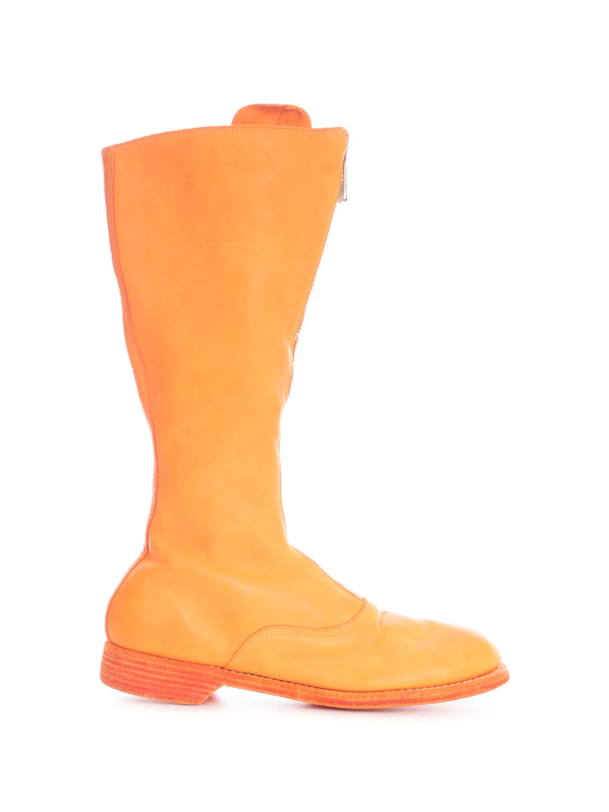 Guidi Front Zip Army Boots Sole Leather