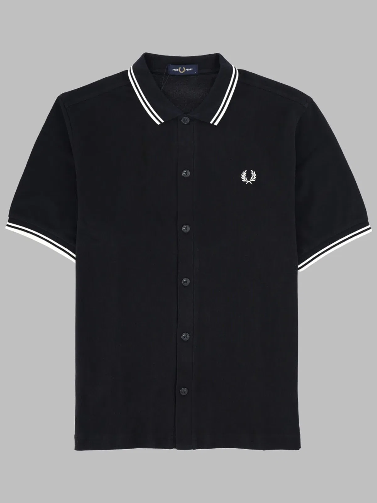 Fred Perry Polo Con Bottoni E Logo