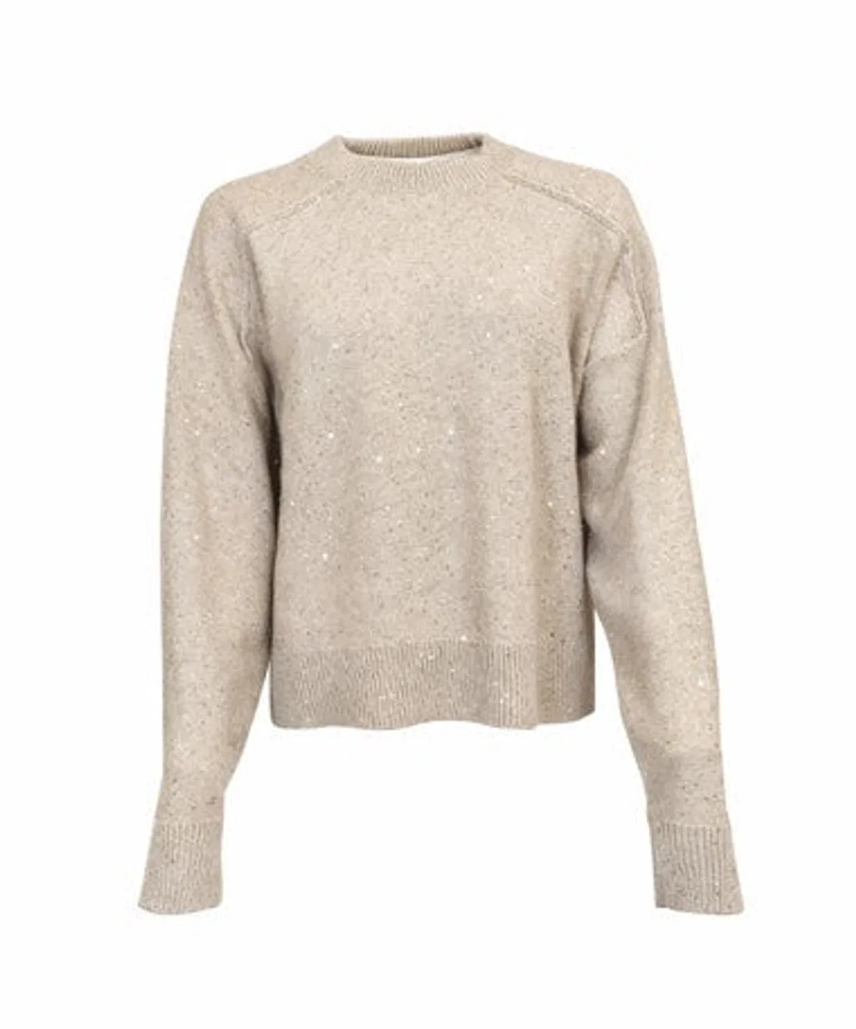 Antonelli Firenze Light Beige Sequin Embellishment Round N