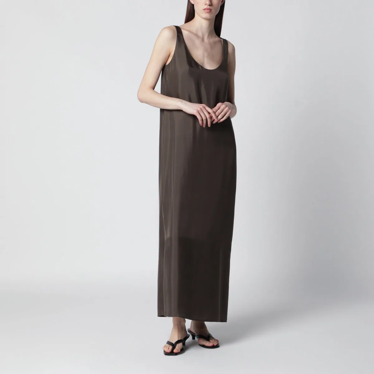 Róhe Earthtone Silk Dress