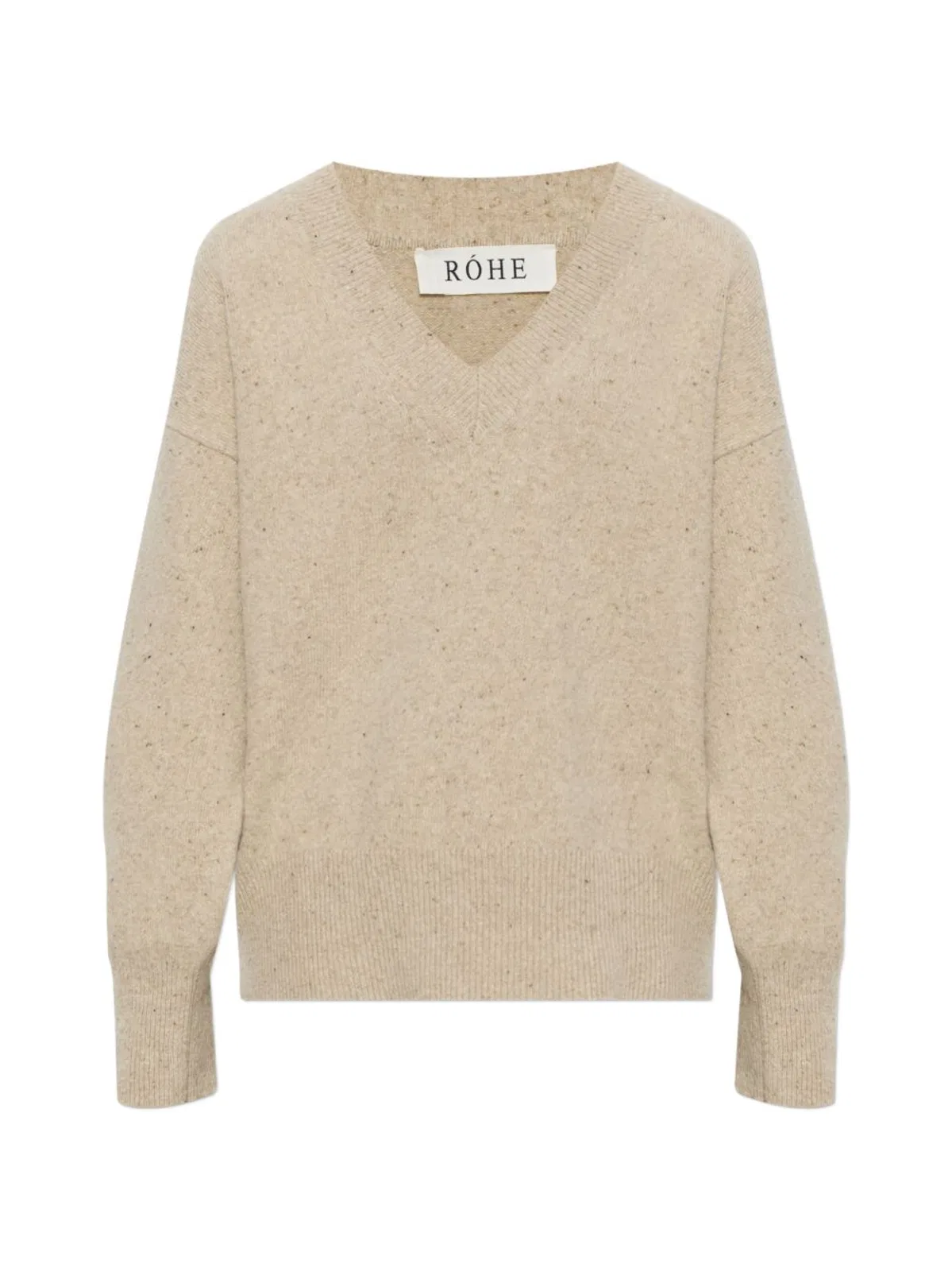 Róhe Oatmeal Grey Wool Sweater