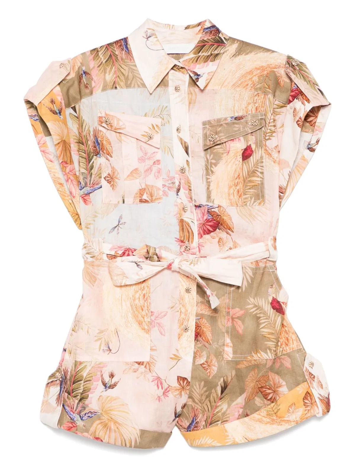 Zimmermann Short Overalls With Ascension Lapels