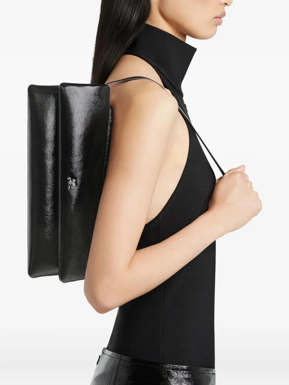 Courreges Courregès Naplack Leather Bag For The Sh