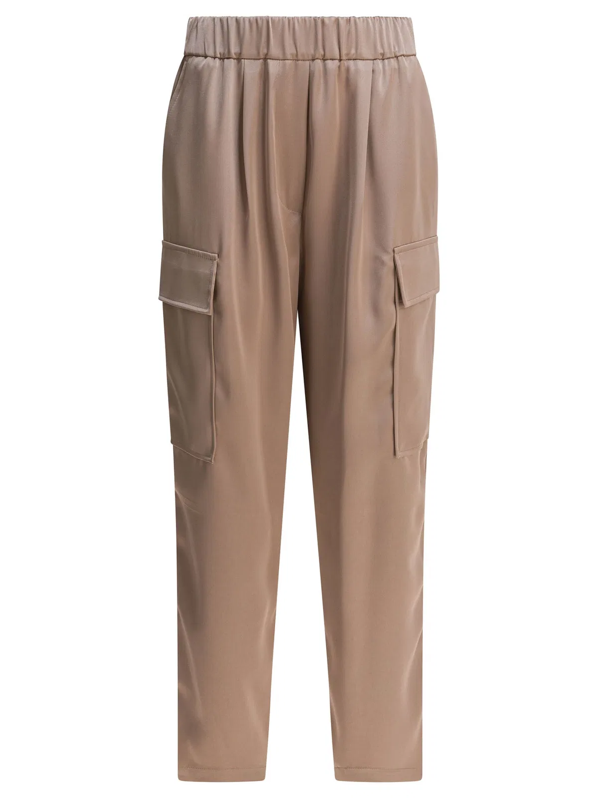 Semper Beige Polyester Trousers