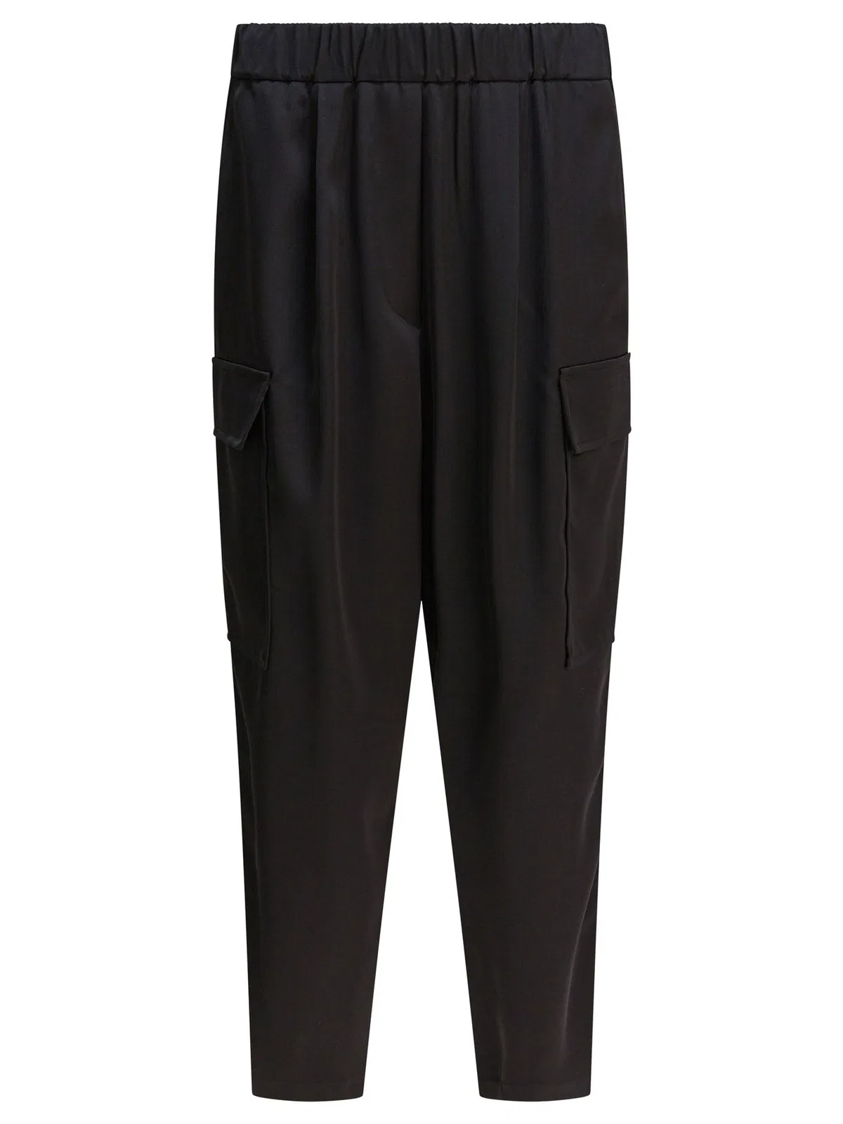 Semper Black Polyester Trousers