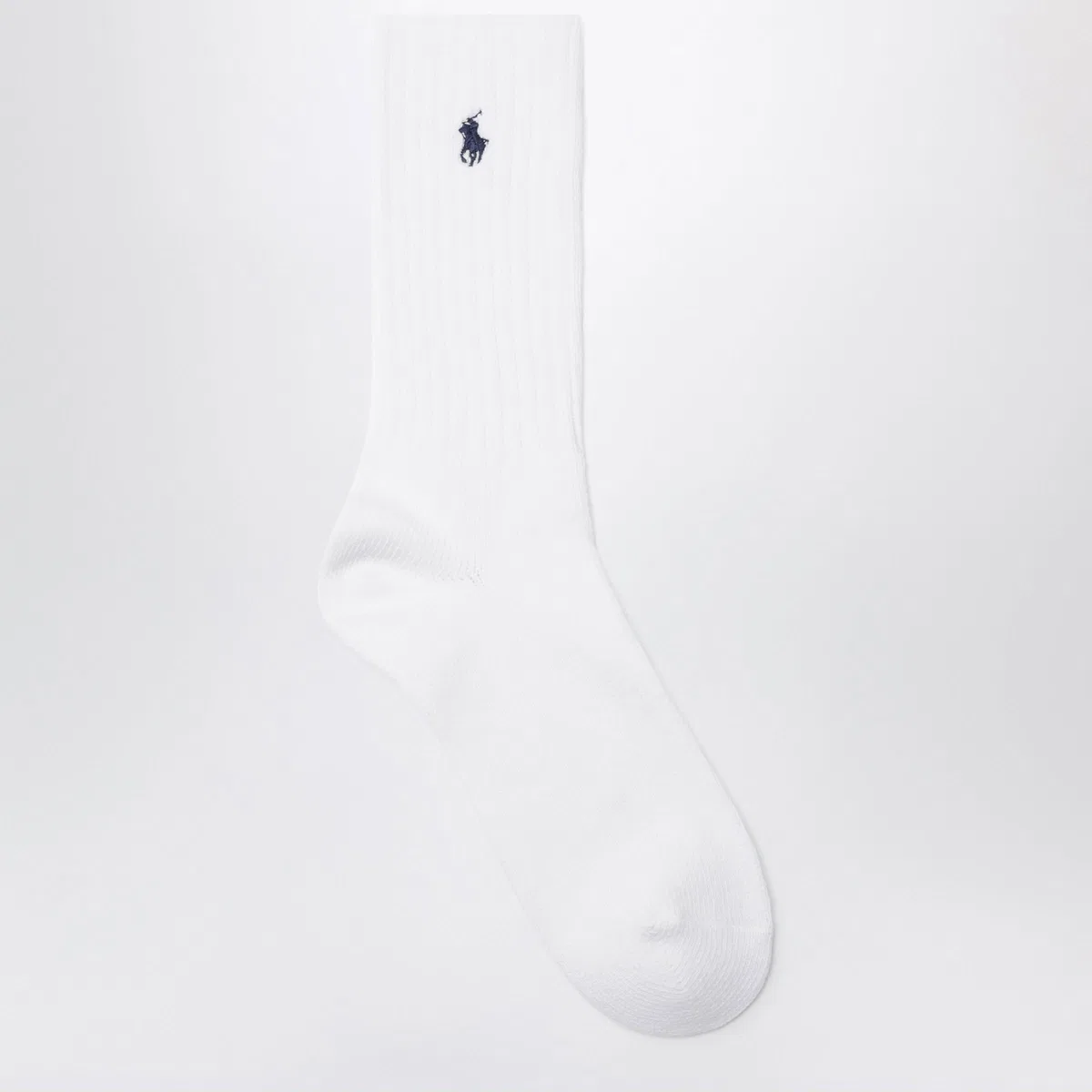 Polo Ralph Lauren White/Navy Cotton-Blend Logo Socks