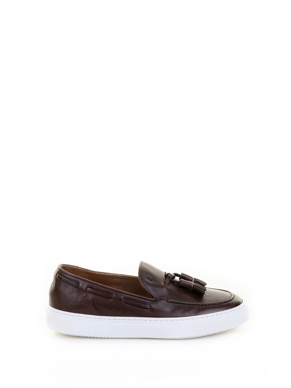 Fratelli Rossetti Leather Moccasin With Tassels And Contra