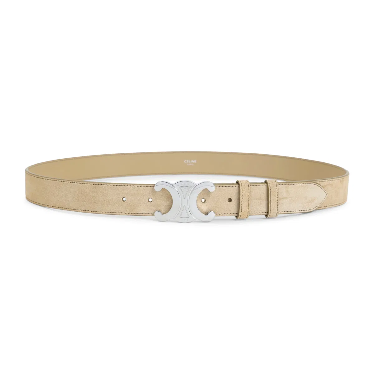 Celine Stone Beige Suede Belt