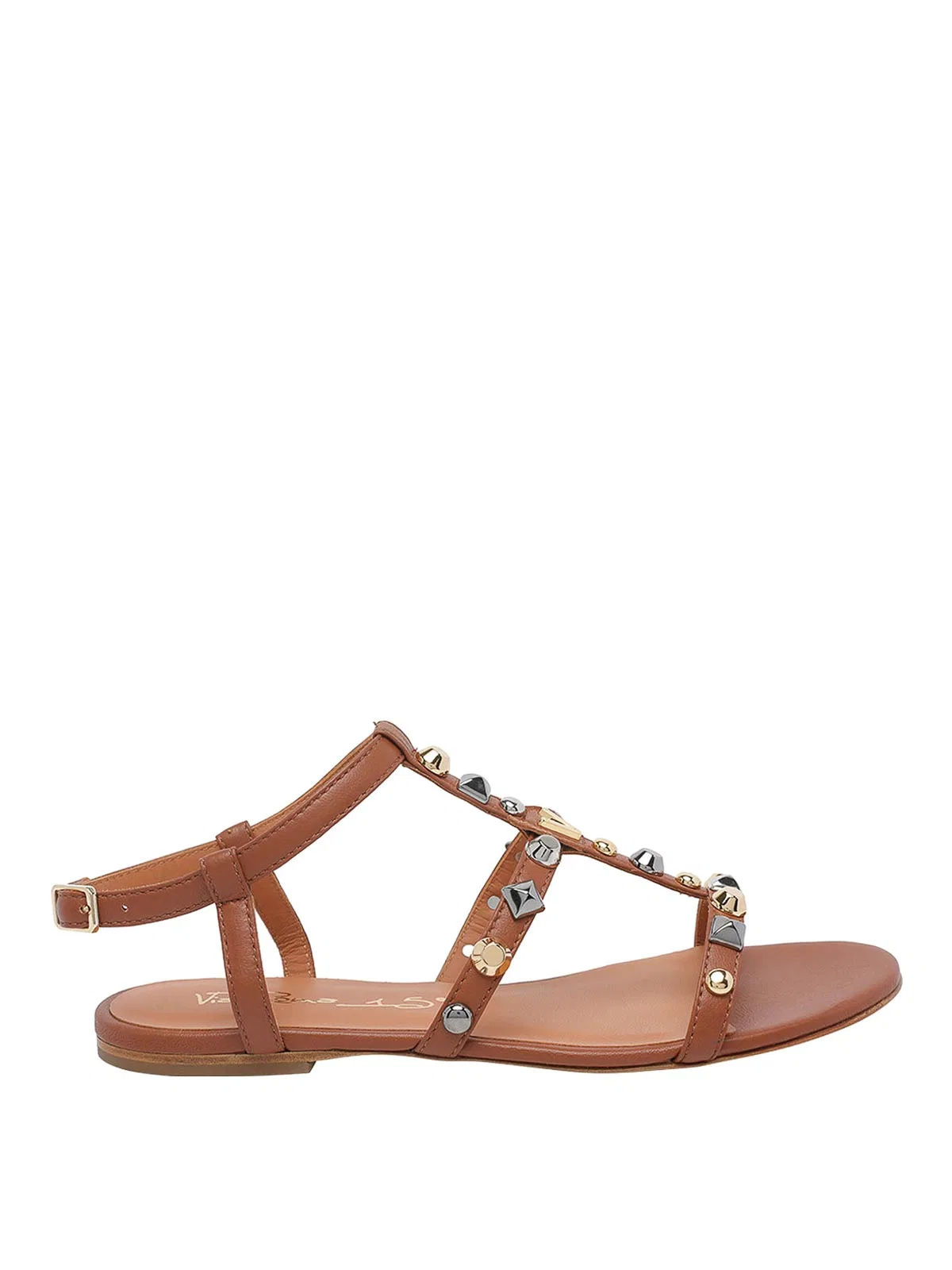Via Roma 15 Brown Sandals