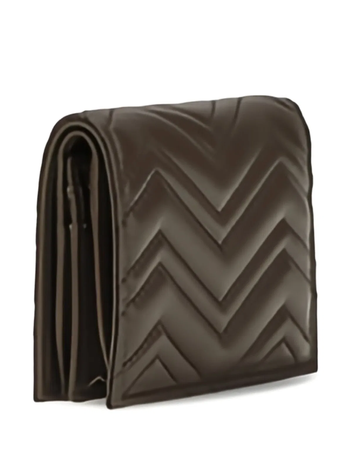 Gucci Small Gg Marmont Chevron-Quilted Wallet