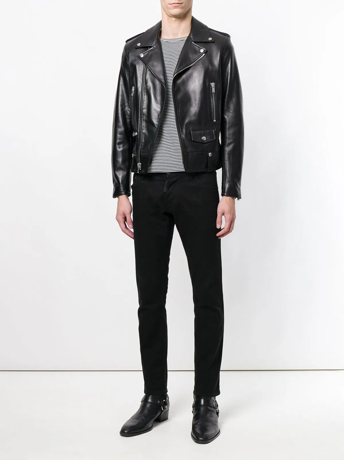 Saint Laurent Black Leather Jacket
