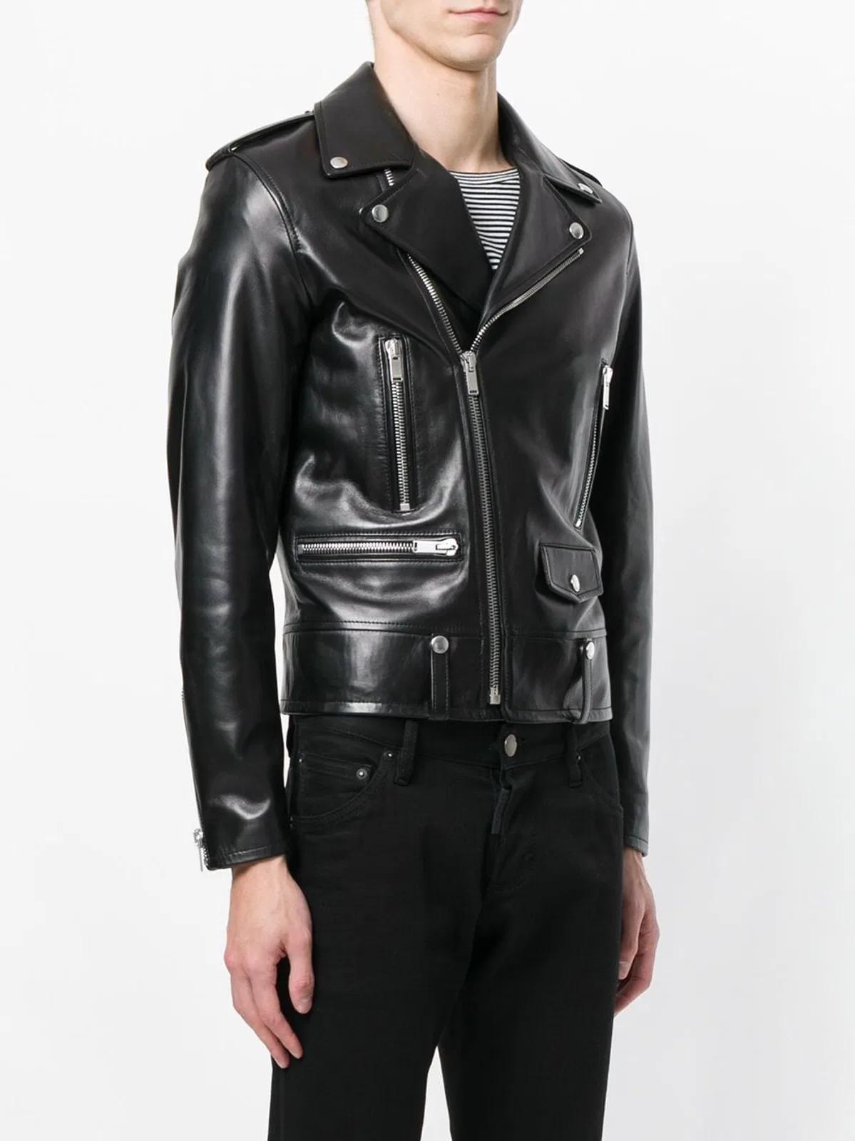 Saint Laurent Black Leather Jacket