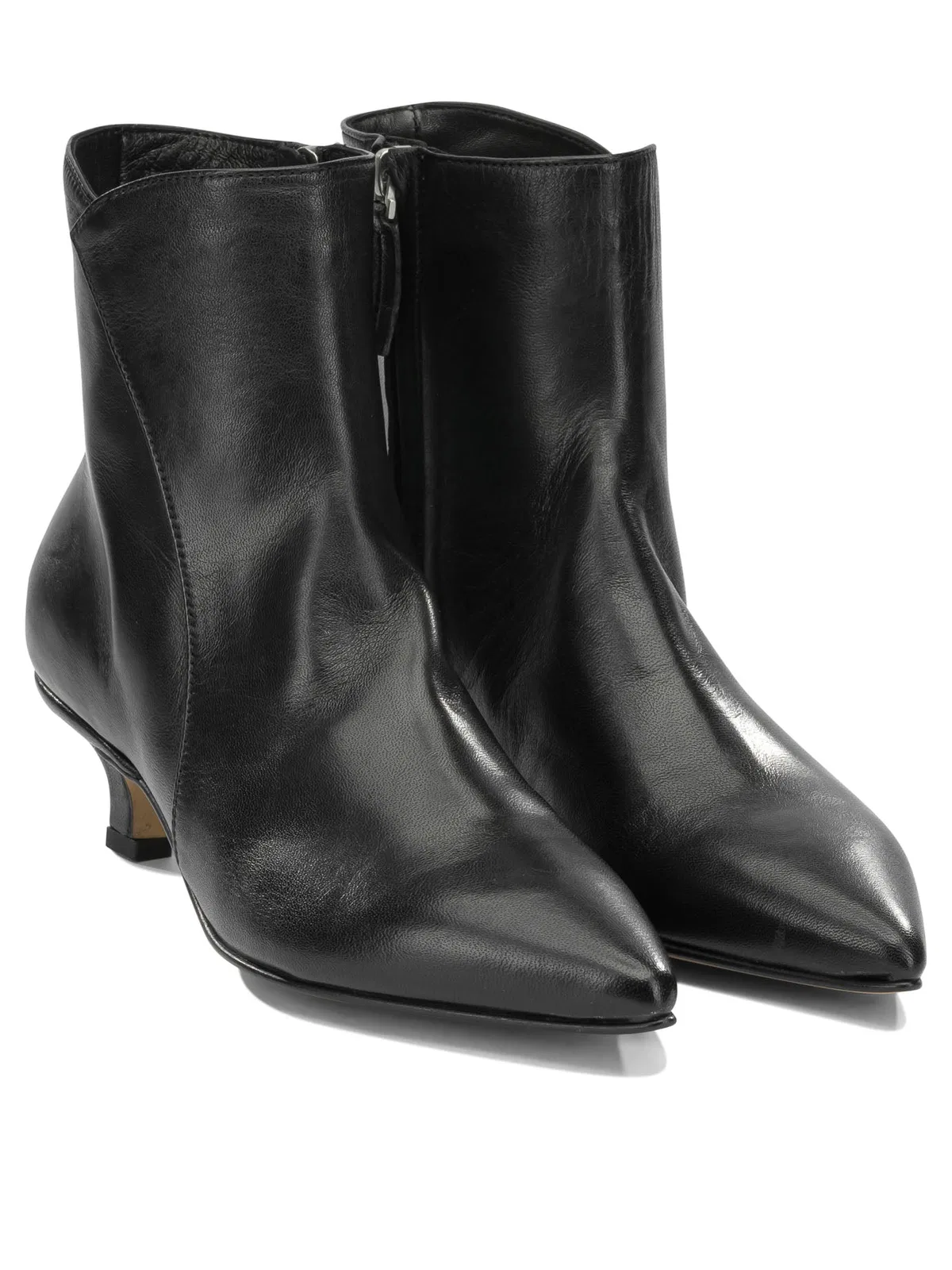 Pomme D'Or Black Leather Cow Leather Boots