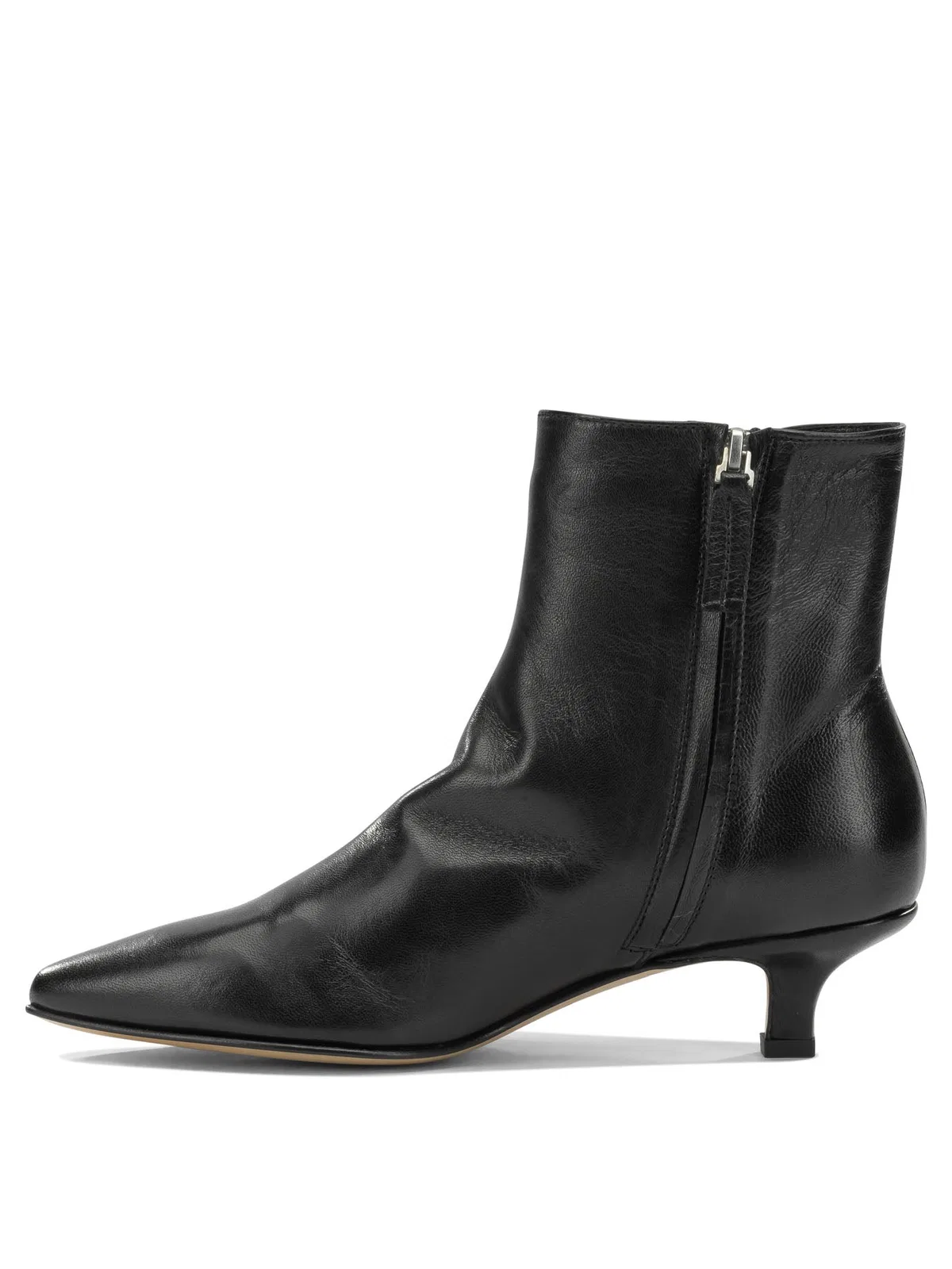 Pomme D'Or Black Leather Cow Leather Boots