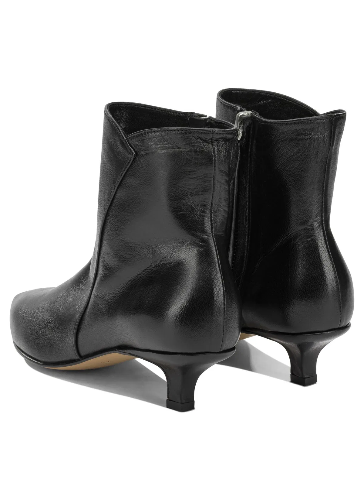 Pomme D'Or Black Leather Cow Leather Boots
