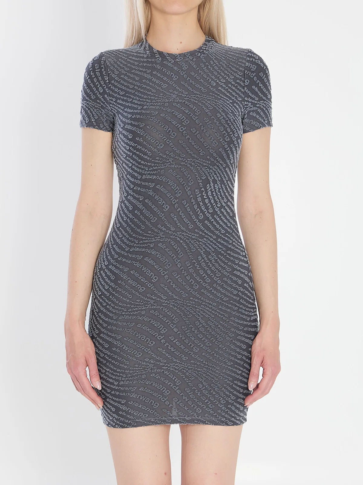 T by Alexander Wang Grey Polyester Blend Dresses