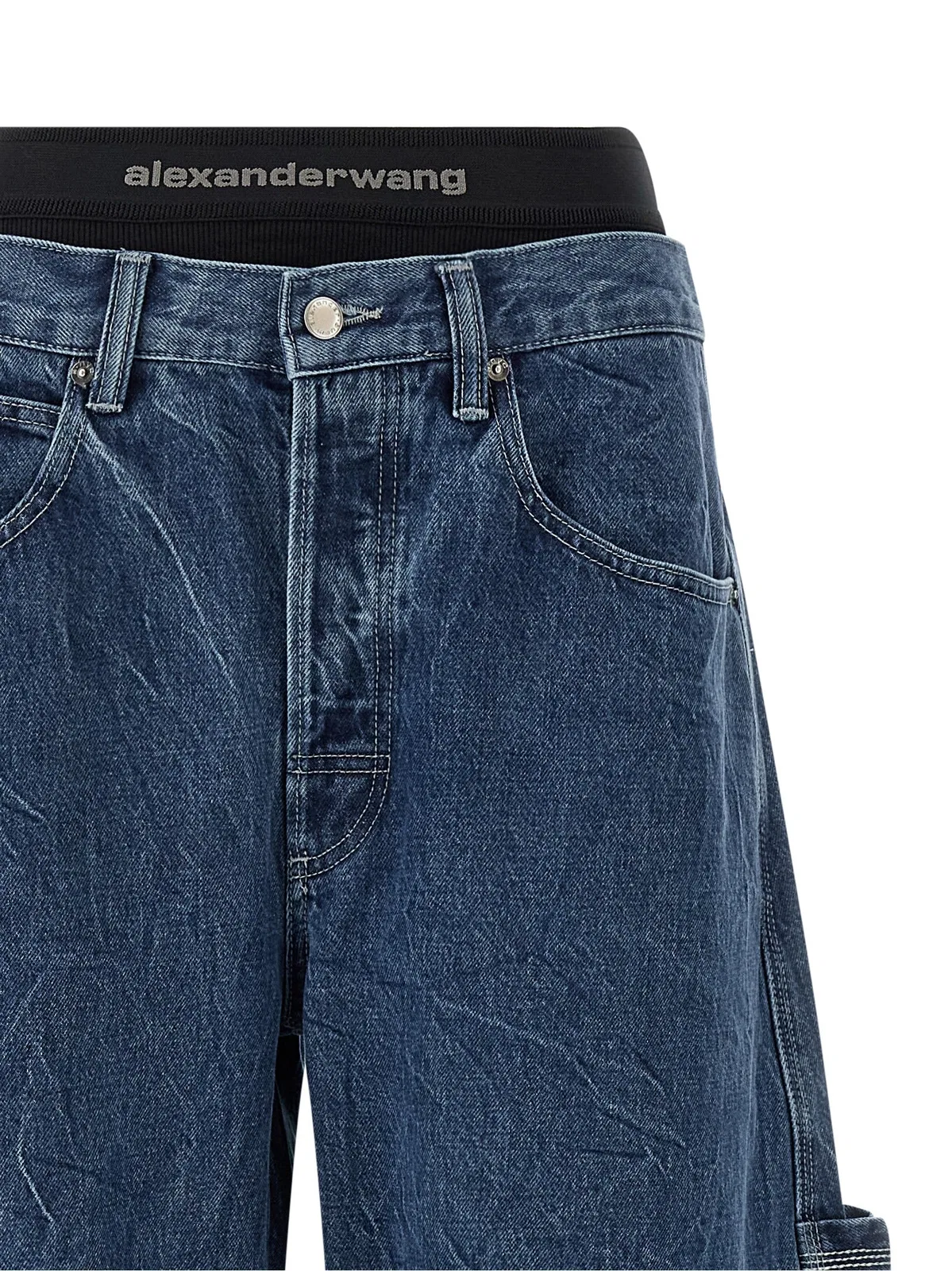 Denim x Alexander WANG Boxer Insert Jeans