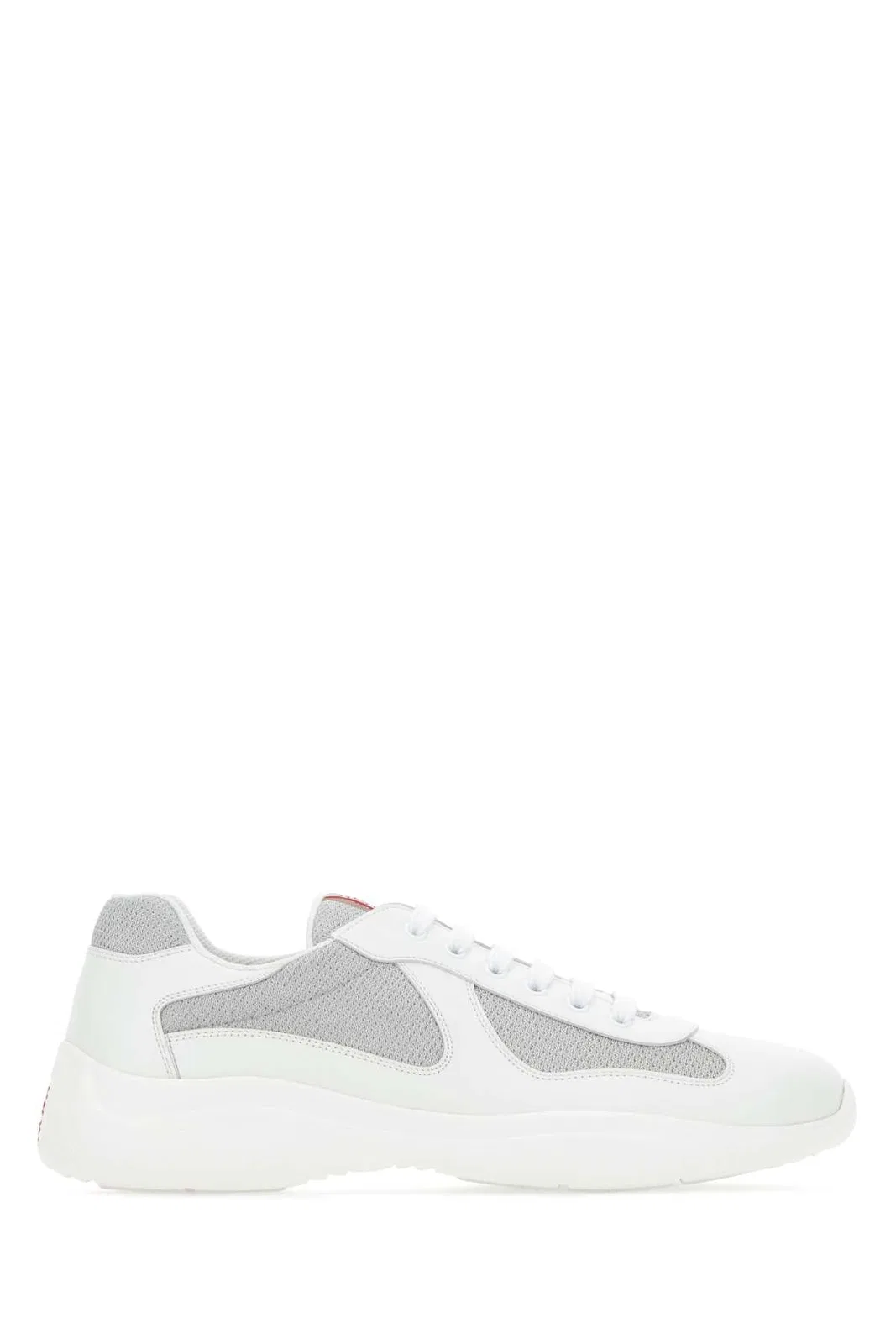 Prada Two-Tone Leather And Tech Fabric Sneaker