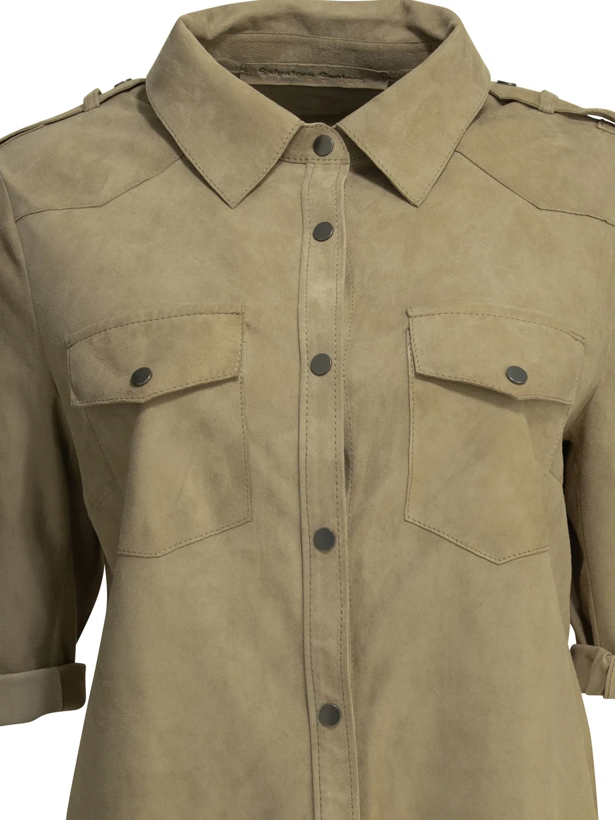 Salvatore Santoro Casual Suede Shirt
