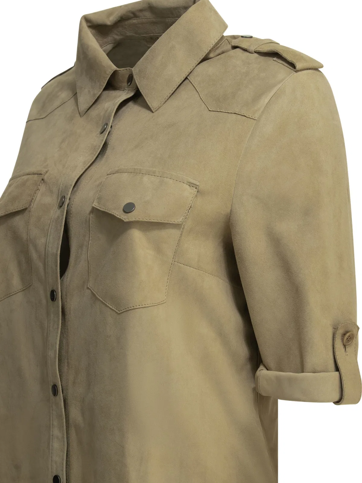 Salvatore Santoro Casual Suede Shirt