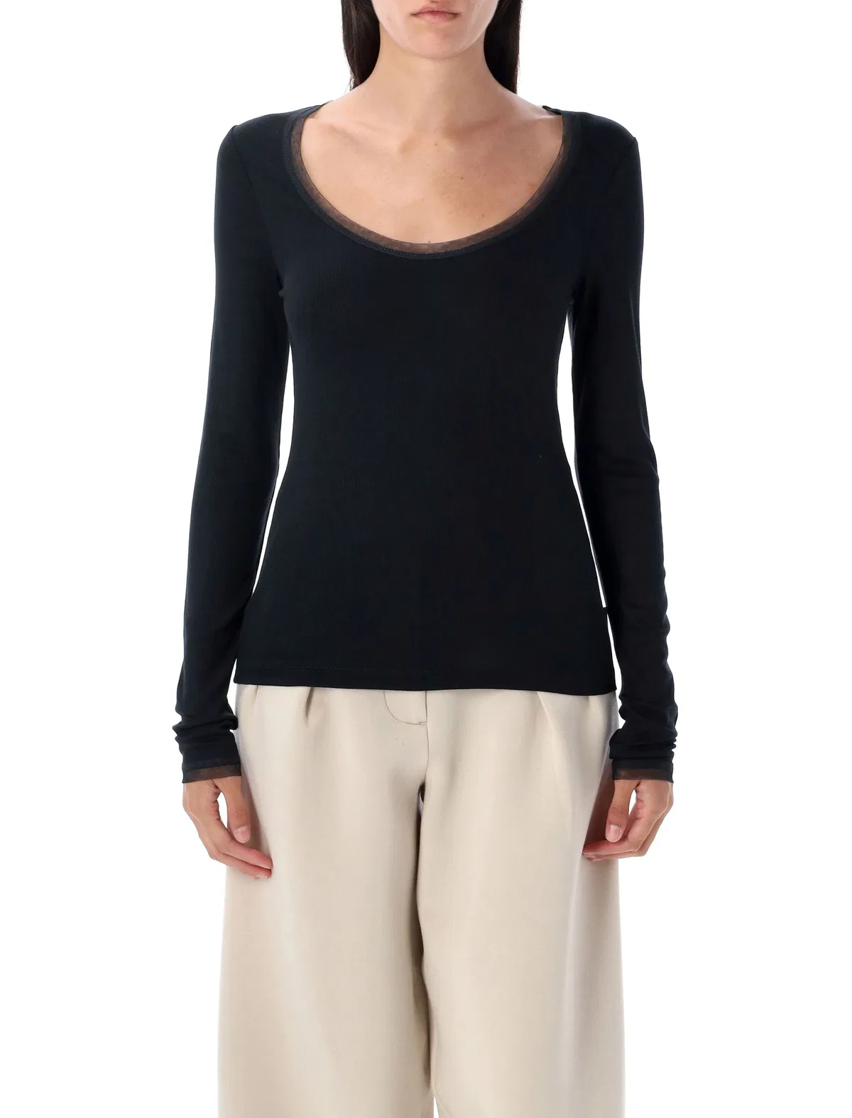 Remain Ribbed Jersey Top